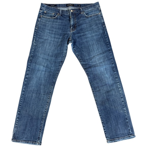 Lucky Brand Jeans Mens 36x32 Blue 221 Straight Medium Wash Stretch Denim Modern - Picture 1 of 3